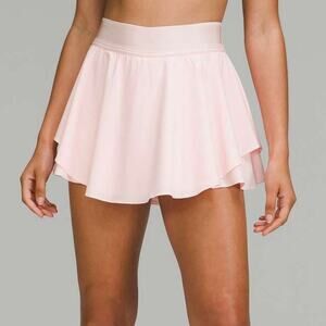 Lululemon Court Rival High Rise Skort Womens 10 Pink Strawberry Milkshake Tennis